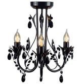 Lucca and Luna Harmony Leaf 3 Light Ceiling Chandelier