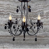 Lucca and Luna Harmony Leaf 3 Light Ceiling Chandelier
