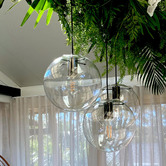 Lucca and Luna Ariana Metal &amp; Glass Pendant Light