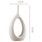 Lucca and Luna Orchid Ceramic Vase