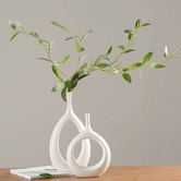 Lucca and Luna Magnolia Ceramic Vase