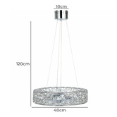 Lucca and Luna Chateau Crystal Pendant Light