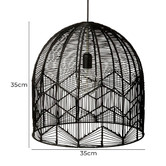 Lucca and Luna Amalfi Rattan Lace Pendant Light
