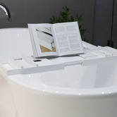Lucca and Luna Elway Bamboo Bath Caddy