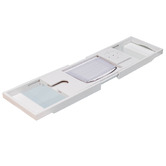 Lucca and Luna Elway Bamboo Bath Caddy
