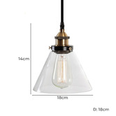 Lucca and Luna Sophie Glass Pendant Light
