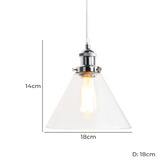 Lucca and Luna Sophie Glass Pendant Light
