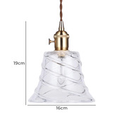 Lucca and Luna Gold Vintage-Style Belle Pendant Light