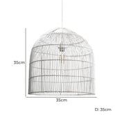 Lucca and Luna Sienna Rattan Pendant Light