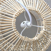 Lucca and Luna Sienna Rattan Pendant Light