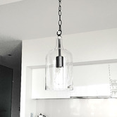 Lucca and Luna Kendal Glass Pendant Light