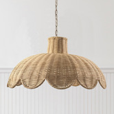 Lucca and Luna Elior Rattan Pendant Light