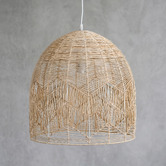 Lucca and Luna Amalfi Rattan Lace Pendant Light