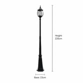 Lucca and Luna Victorian Garden Lamp Post