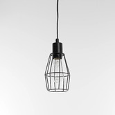Lucca and Luna Wire Cage Metal Industrial Pendant Light