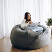 Lucca and Luna 104cm Pierre Velvet Beanbag Cover