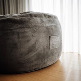 Lucca and Luna Grand Velvet Beanbag with Foam Filling