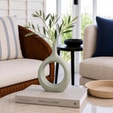 Lucca and Luna Magnolia Ceramic Vase