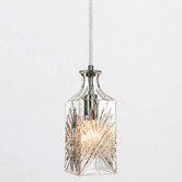 Lucca and Luna Whisky Decanter Glass Pendant Light