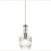 Lucca and Luna Brandy Decanter Glass Pendant Light