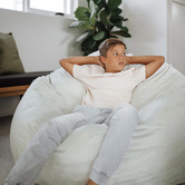 Lucca and Luna 104cm Pierre Velvet Beanbag Cover