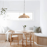 Lucca and Luna Elior Rattan Pendant Light
