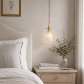 Lucca and Luna Gold Vintage-Style Carrie Pendant Light