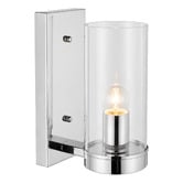 Lucca and Luna Camden Chrome Metal Wall Light
