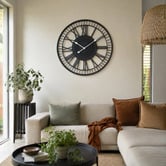 Lucca and Luna 70cm Tuscany Metal Wall Clock
