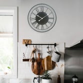 Lucca and Luna 70cm Tuscany Metal Wall Clock