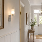 Lucca and Luna Abbey Chrome Metal Wall Light