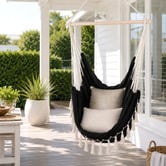 Lucca and Luna Soho Hand Woven Cotton Hammock Chair