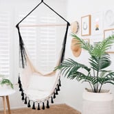 Lucca and Luna Soho Hand Woven Cotton Hammock Chair