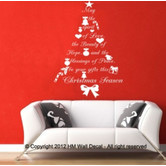 Vista Decals Quote Christmas Tree Wall Art Decal