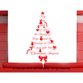 Vista Decals Quote Christmas Tree Wall Art Decal
