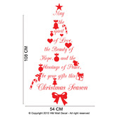 Vista Decals Quote Christmas Tree Wall Art Decal