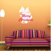 Vista Decals Bell and Merry Christmas Wall Art Decal