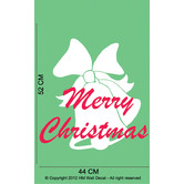 Vista Decals Bell and Merry Christmas Wall Art Decal