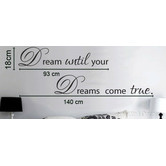 Vista Decals Dream Until You Dreams Come True Wall Quote Art Decal