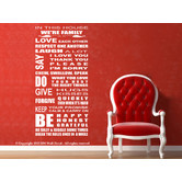 VistaDecals New House Rule Wall Quote Decal | Temple & Webster