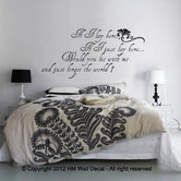 Vista Decals If I Lay Here Would You Lie with Me and Just Forget The World Wall Decal