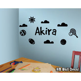Vista Decals Personalised Outdoor Sports Removable Wall Sticker