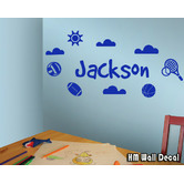 Vista Decals Personalised Outdoor Sports Removable Wall Sticker