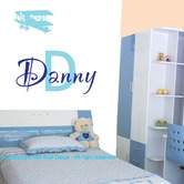 Vista Decals Personalised Airplane Removable Wall Sticker