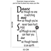 Vista Decals Inspirational Wall Quote Decal Removable Wall Sticker