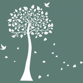 Vista Decals Tree and Birds DIY Removable Wall Sticker
