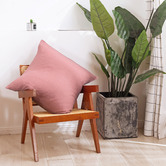 Aldrin Home Plain Dyed Linen Euro Pillowcase