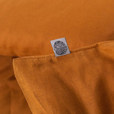 Aldrin Home Rust Natural Home Vintage Washed Hemp Linen Quilt Cover Set