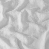 Aldrin Home White European Flax Linen Quilt Cover Set