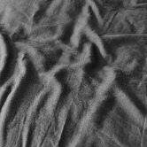 Aldrin Home Charcoal European Flax Linen Quilt Cover Set